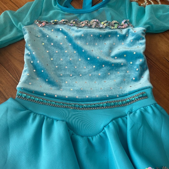 WEISSMAN Believe Me Dance Ice Skating Costume Size IC 8/10 & MC 11/12 - Picture 3 of 14